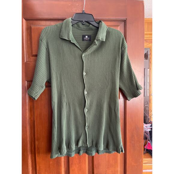 Standard Issue ribbed short sleeve button down size XL - Picture 1 of 5